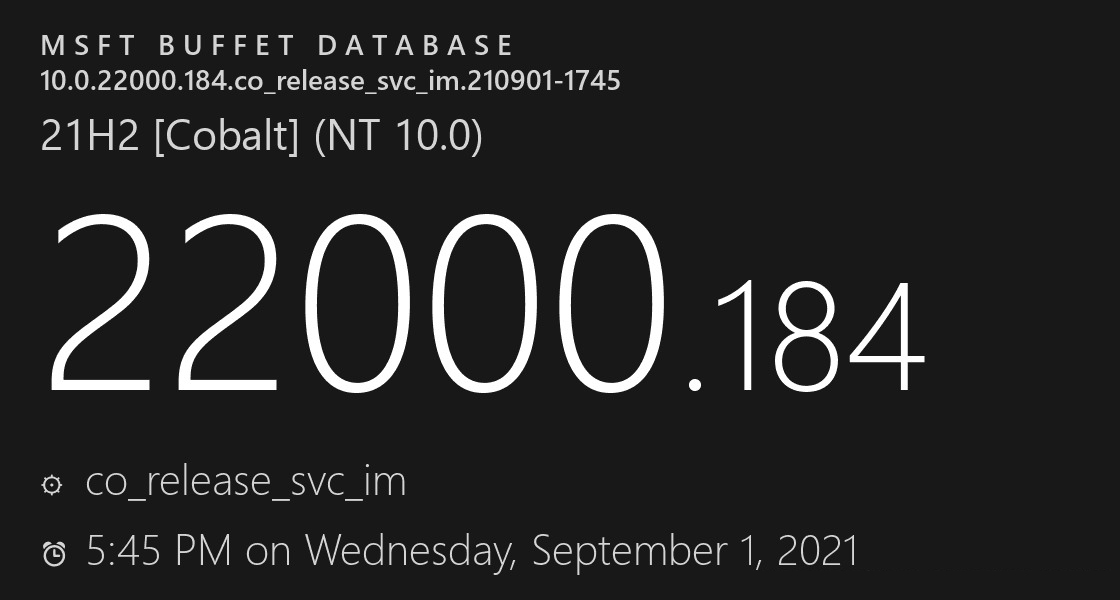 微软Win11 KB5005642最新更新补丁它来