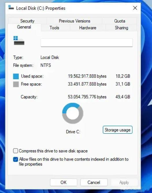 Windows11磁盘清理工具