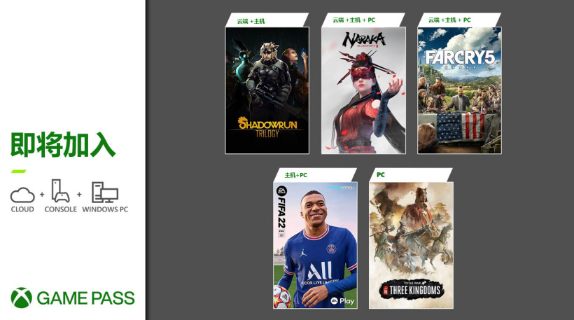 微软6月下旬XGP新增游戏