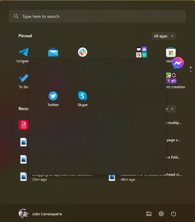Win11 22H2如何创建开始菜单文件夹?