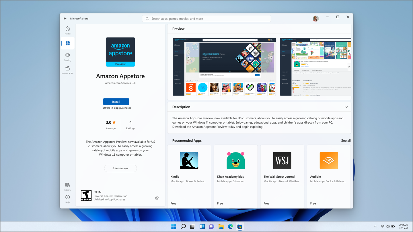 升至 Android 13 之后,微软预告 Win11