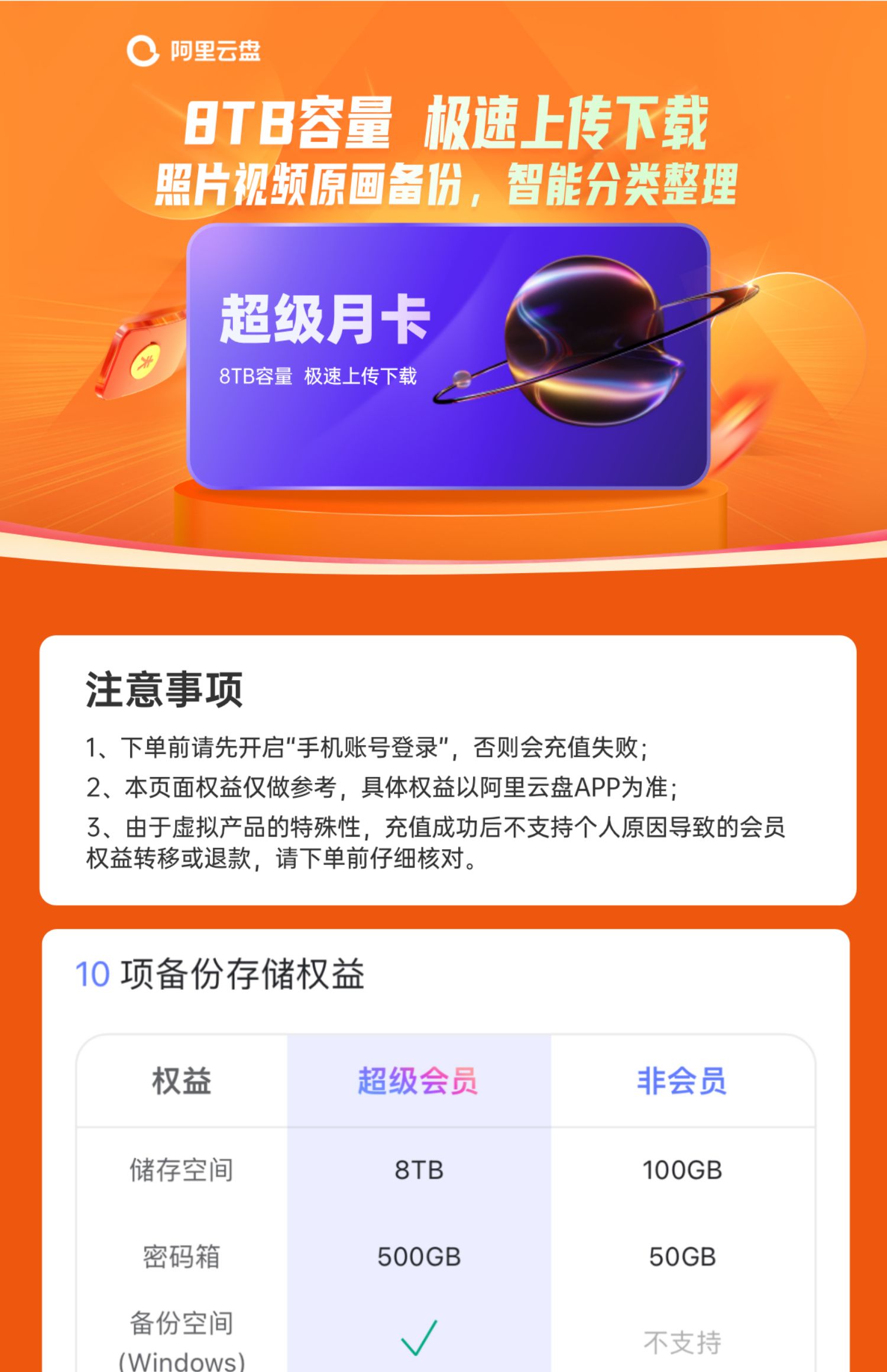 阿里云盘超级会员年卡3.8 狂促开启