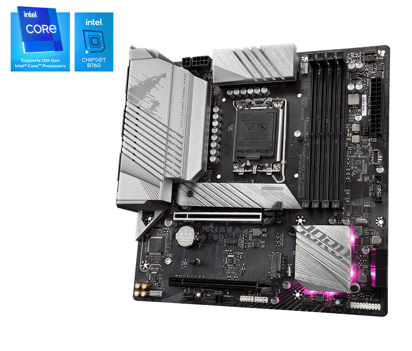 技嘉 B760M AORUS ELITE 主板强力支持 13代酷睿
