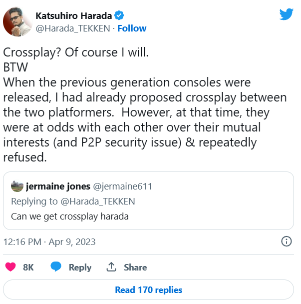 格斗游戏大作《铁拳 8》将支持跨平台对