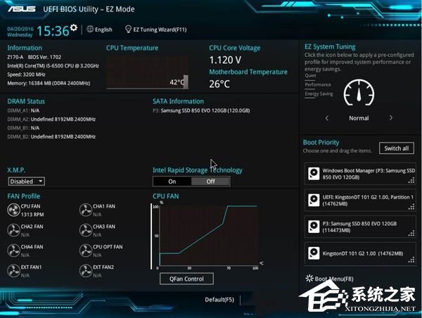 华硕Bios怎么改内存频率？