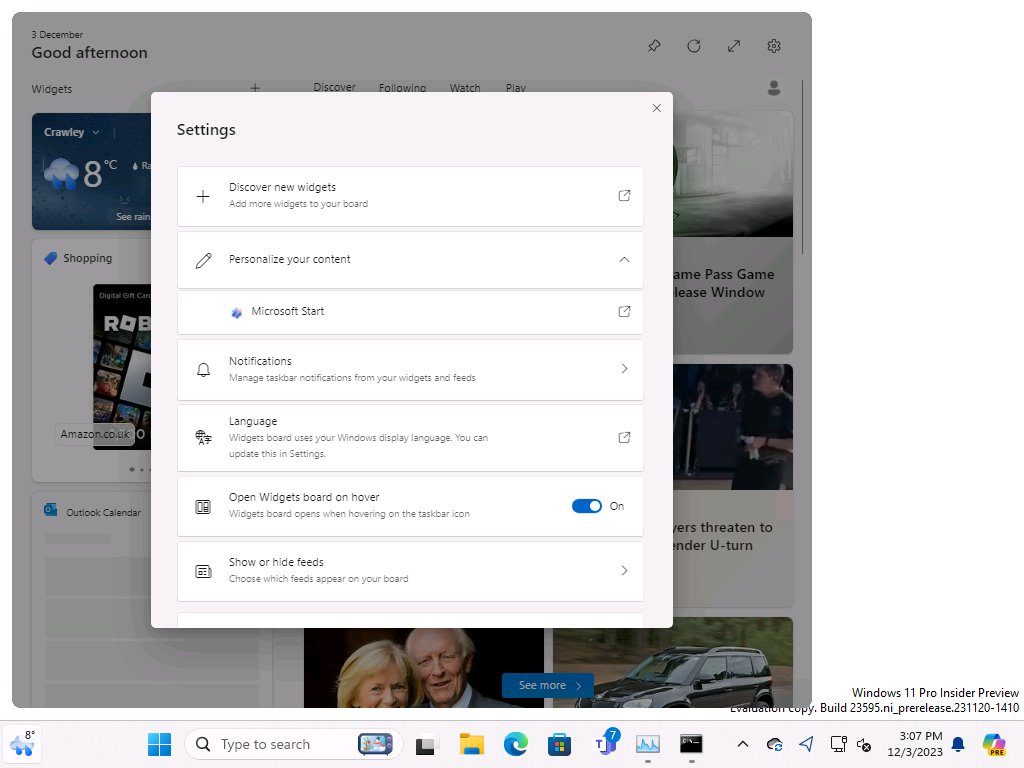 Dev 和 Canary 频道 Windows 11 版本如