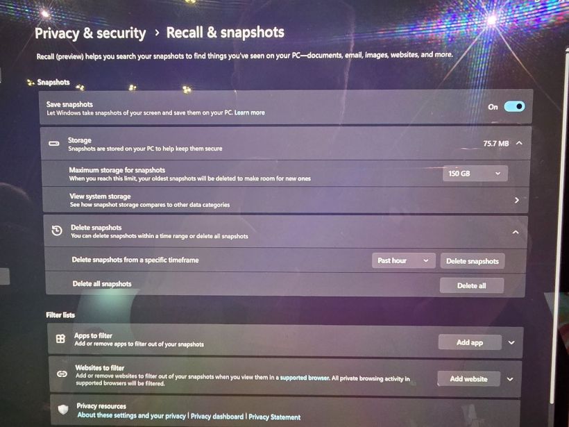 微软 Win11 Recall“记忆”AI 功能初体
