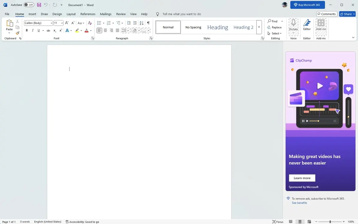 免费版微软 Office ？只能用基础编辑功