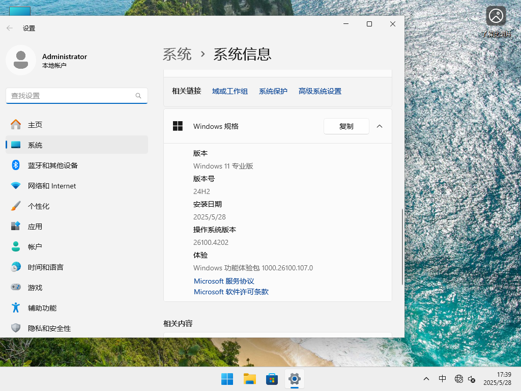 Windows11 24H2 26100 64位 专业版