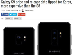 950000韩元起！外媒曝光三星Galaxy S9韩国售价
