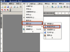 Word2003背景改成自定义图片并修改大小方法分享