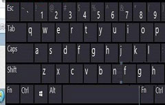 电脑键盘坏了 win8屏幕键盘来应急