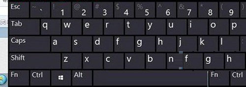 电脑键盘坏了 win8屏幕键盘来应急