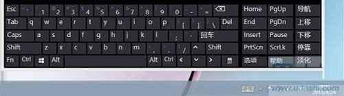 电脑键盘坏了 win8屏幕键盘来应急