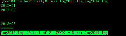  Linux命令之less命令的用法汇总