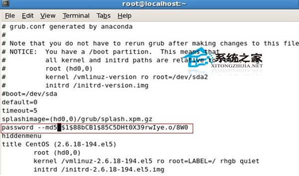  CentOS 5.5禁止单用户模式的方法