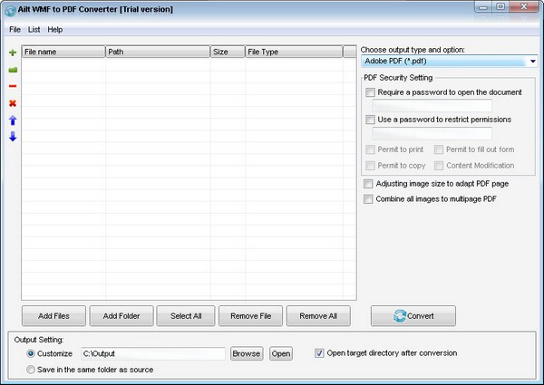  Ailt WMF to PDF Converter(WMF转PDF工具) V6.7 英文版