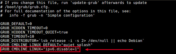 Linux系统如何禁用IPv6