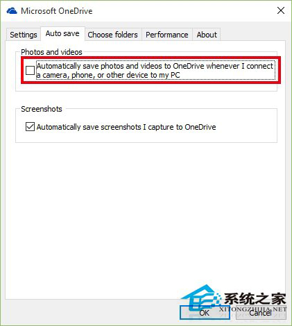 Win10可自动将移动设备中的文件上传到OneDrive