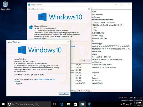 Win10预览版10568大量截图曝光