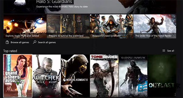 微软视频演示Xbox One上的Win10应用商店