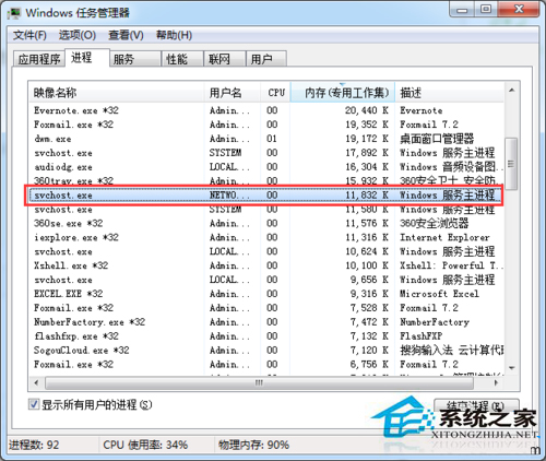Win7下svchost.exe内存占用过高怎么办？