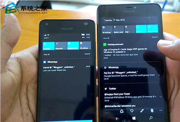 Win10手机版14342未公布更新内容补充：全新通知中心和系统图标