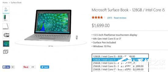 新版本Surface Book直降200美元 现售1699美元