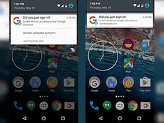 谷歌帐户被成功登录后 Android装置会发出提醒