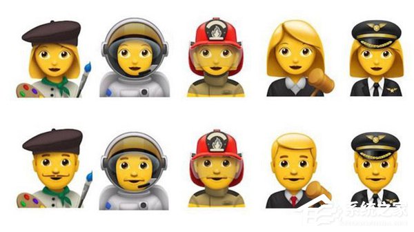 苹果iOS 10 系统将带来新的职业emoji表情