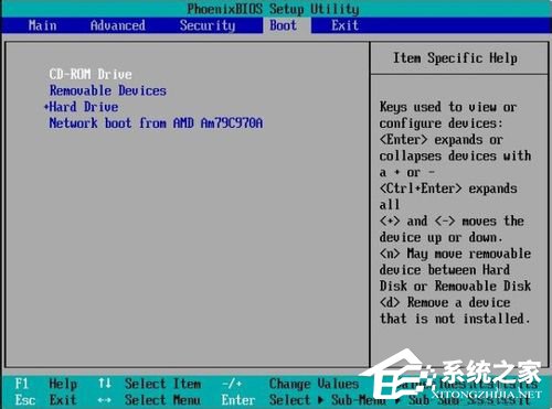 Phoenix bios设置开机启动顺序的方法