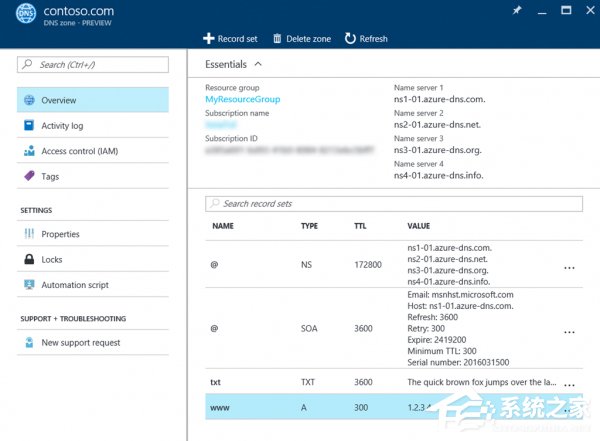 Azure DNS正式上线：增加快速记录DNS等新功能
