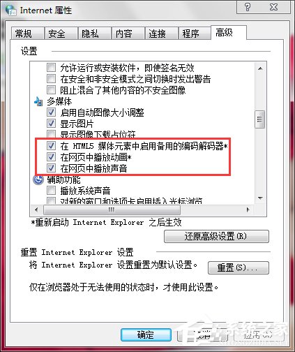 Win7网页中的视频不能播放怎么解决?