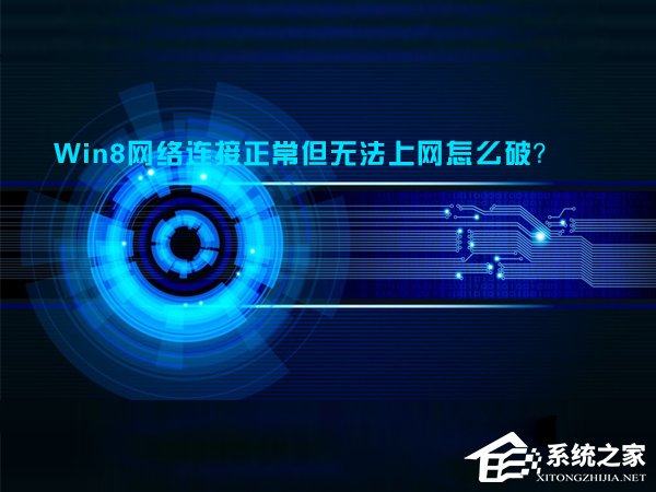 Win8网络连接正常但无法上网怎么解决?