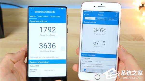 苹果iPhone7 Plus对比小米MIX：谁的颜值性能更高？