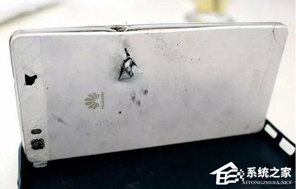 国产华为手机又挡子弹，中枪只受轻伤