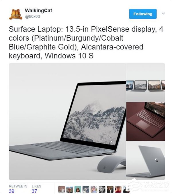 不支持触摸屏？微软Surface CloudBook高清图曝光