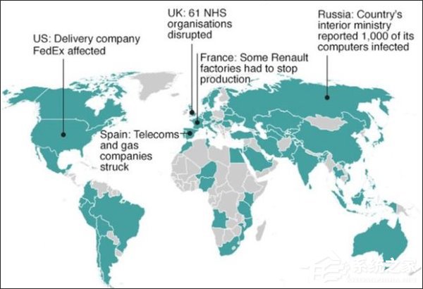 勒索病毒WannaCry横扫全球，国外重灾区都在哪里？