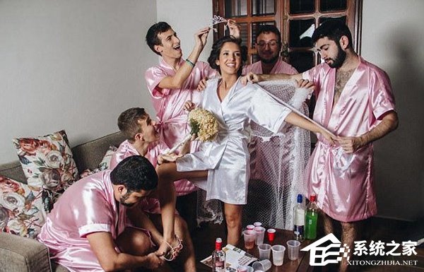 辣眼睛！女程序员找不到闺蜜，拉来五个兄弟当伴娘！
