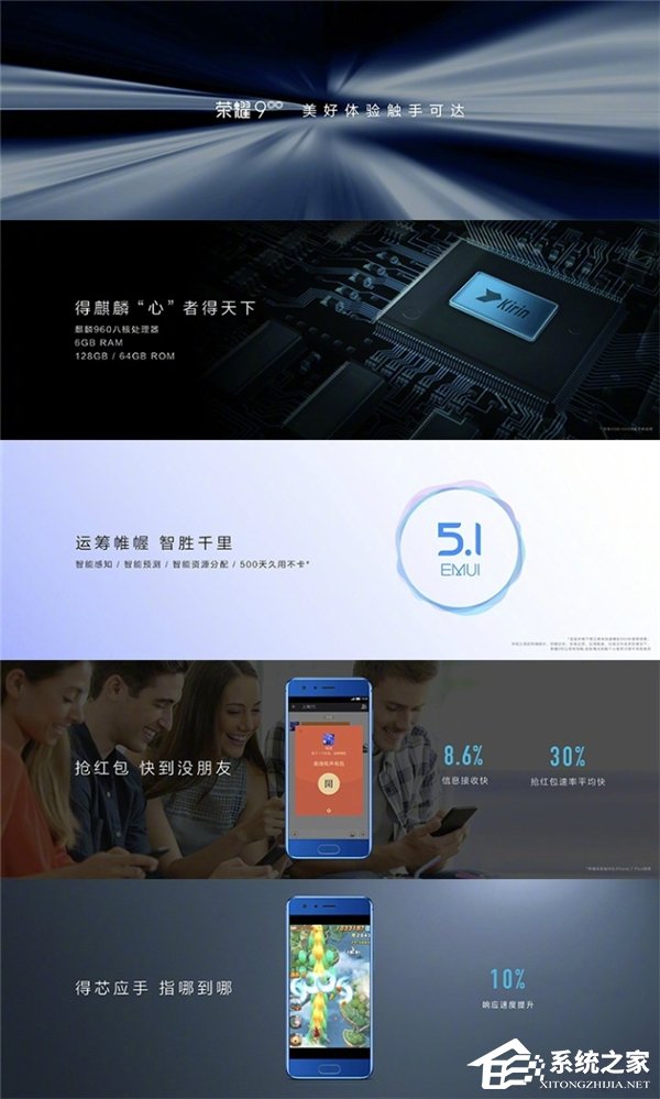 胡歌代言荣耀9正式发布：6GB内存、3D曲面极光玻璃、2000万变焦双摄