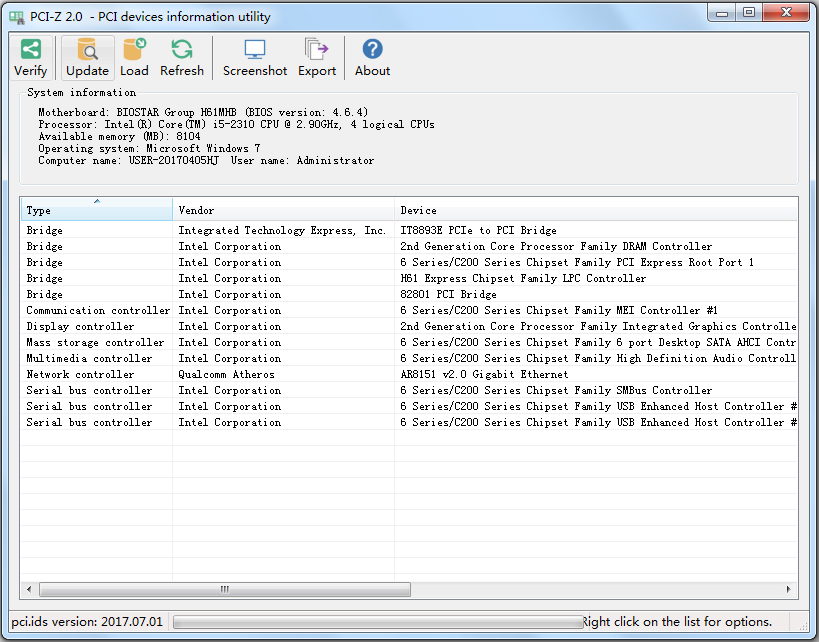 PCI-Z(系统工具) V2.0 绿色版