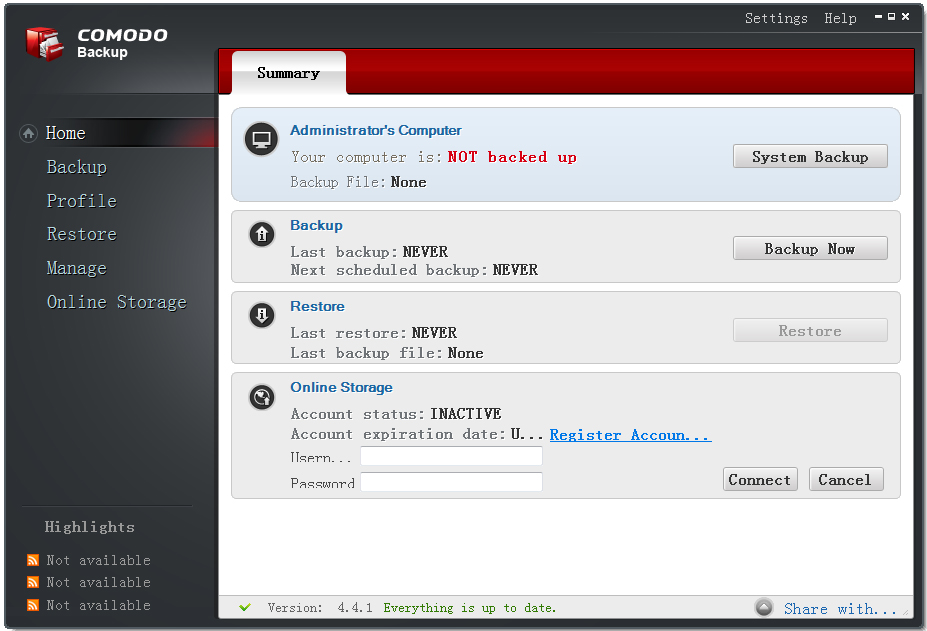Comodo Backup(科摩多系统备份) V4.4.1.23 多国语言版