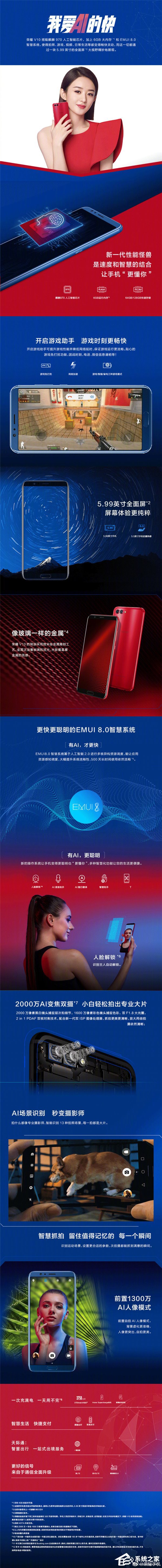 我爱AI的快!一图看懂年度科技旗舰荣耀V10