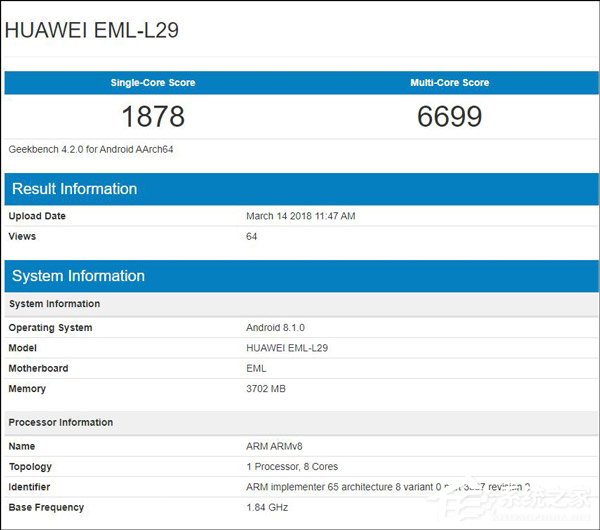预装Android8.1？华为P20手机悄然现身Geekbench跑分数据库