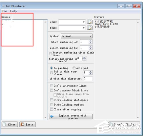 List Numberer(文本文件序号添加工具) V1.2 绿色版