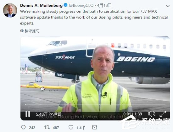 等待重飞？波音宣布完成737 Max软件修复