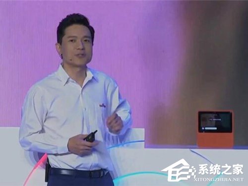 李彦宏2019百度AI开发者大会现场演示小度音箱全双工免唤醒技术