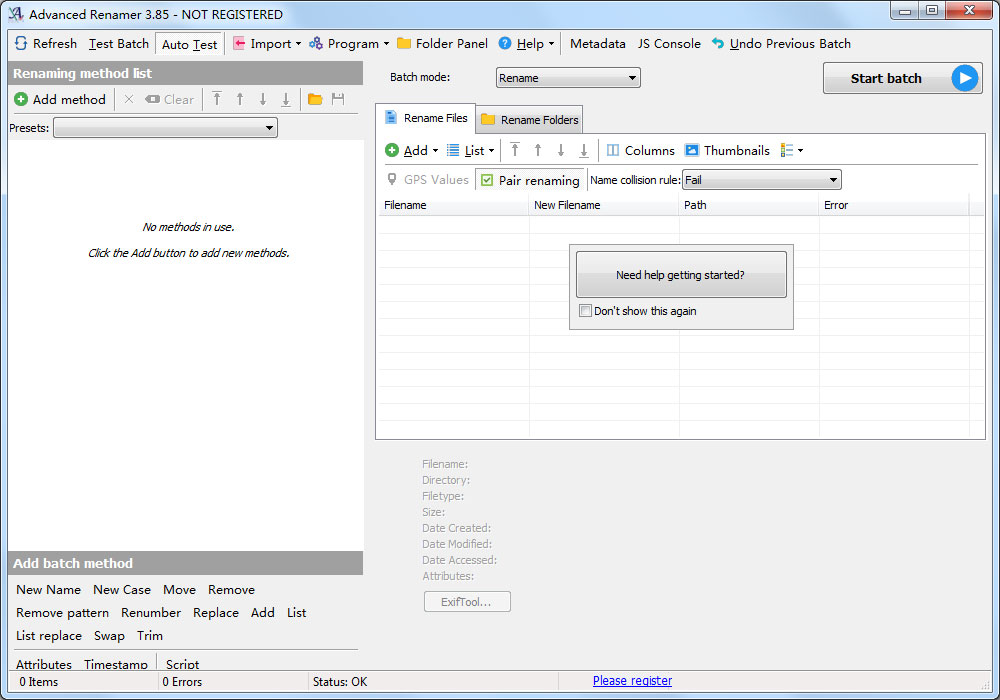 Advanced Renamer(重命名工具) V3.85 多国语言版