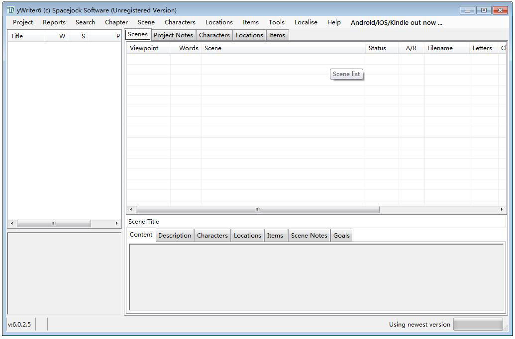 yWriter6 V6.5.1.0 英文完整安装版