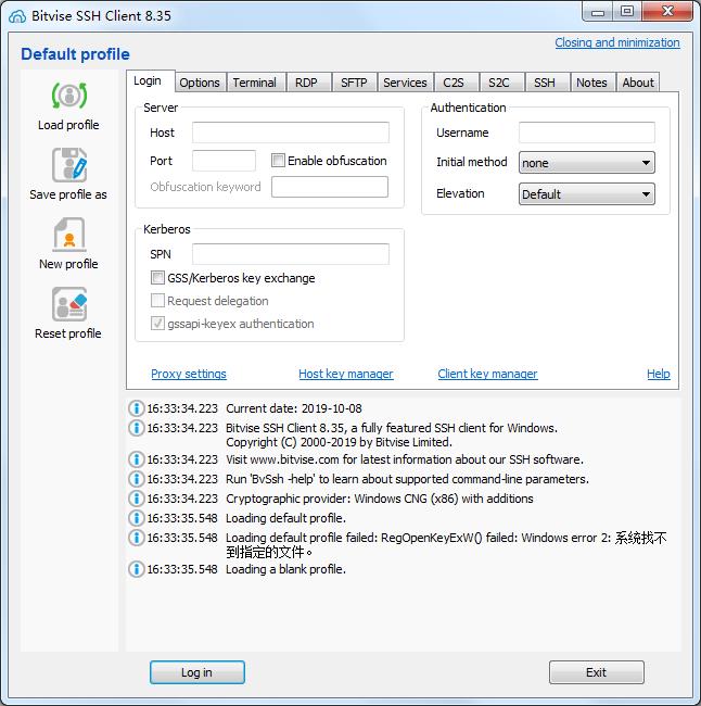 Bitvise SSH Client